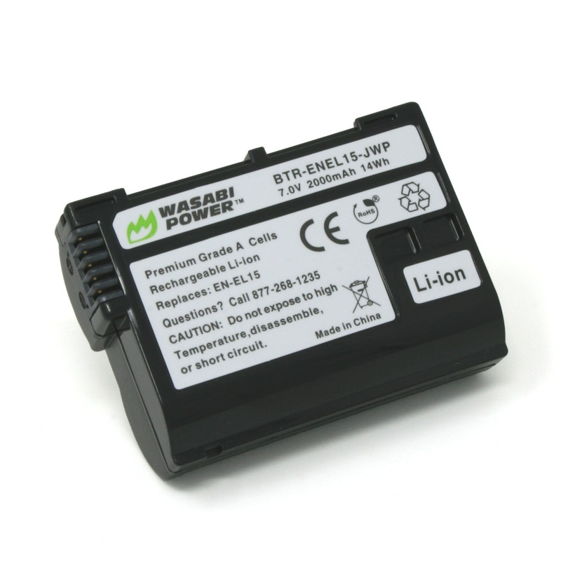 Nikon EN-EL15, EN-EL15a, EN-EL15b, EN-EL15c Battery by Wasabi Power