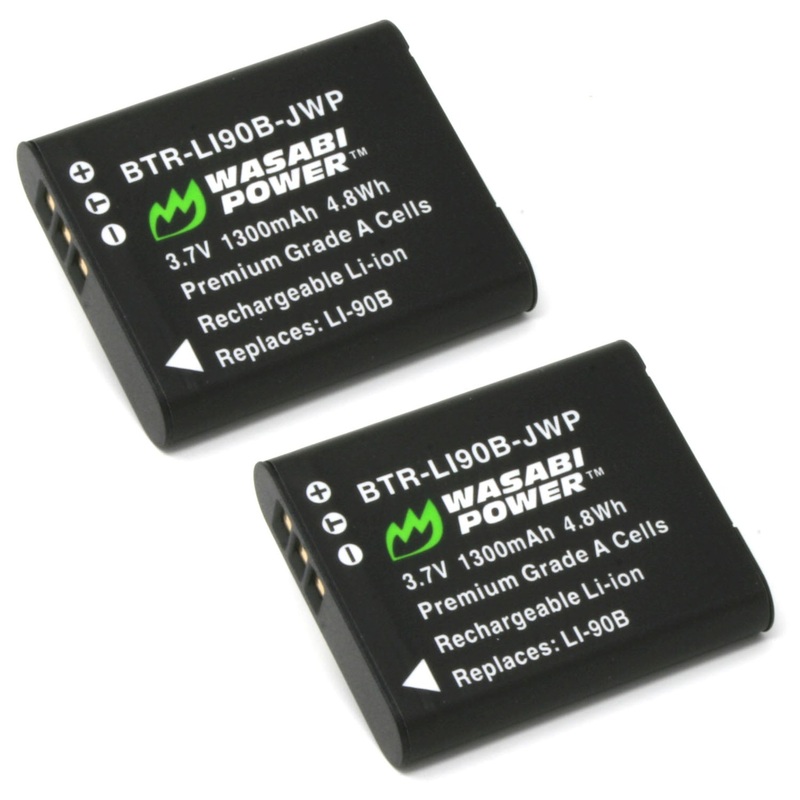 Olympus LI-90B, LI-92B Battery (2-Pack) by Wasabi Power