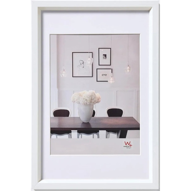 Walther Steel Style Photo Frame White 7×5 Inch