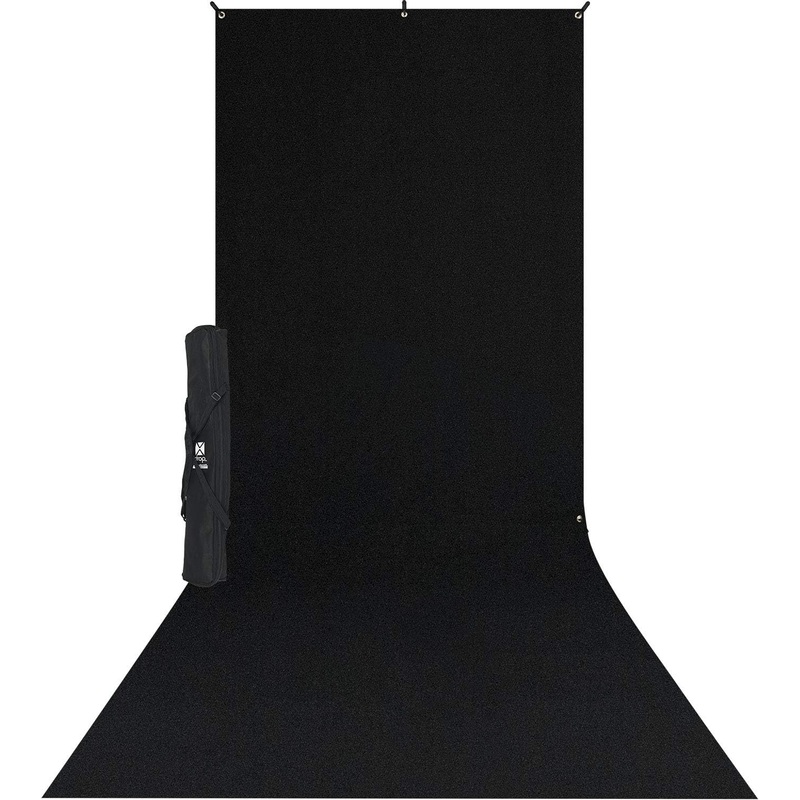 Westcott X-Drop Backdrop Kit – 5X12 Rich Black 578K