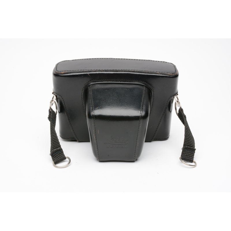 Leica Leitz Leather Eveready Case Black for Leica M5 w/short prime lens, Nice!