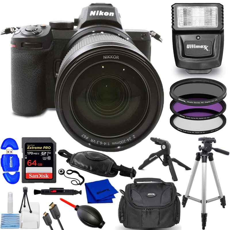 Nikon Z5 Mirrorless Digital Camera with 24-200mm Lens 1641 – 17PC Accessory Kit
