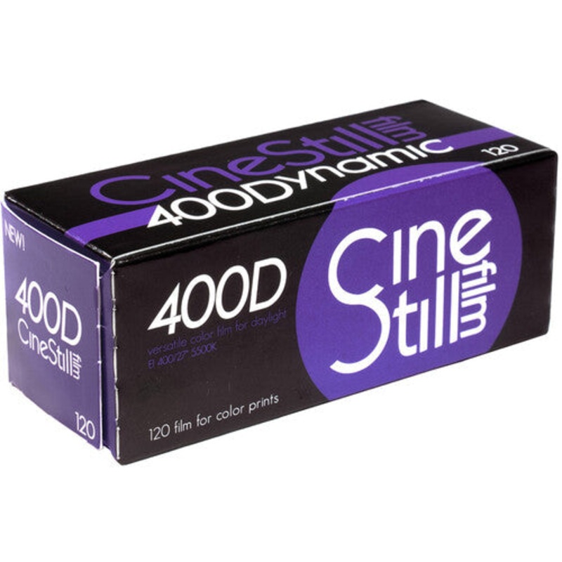 CineStill Film 400D Dynamic Color Negative Film (120 Medium Format Roll Film)