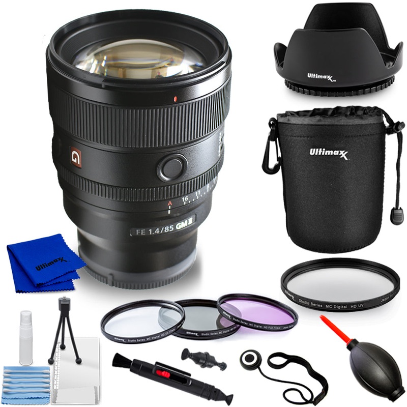Sony FE 85mm f/1.4 GM II Lens SEL85F14GM2 – 10PC Accessory Bundle