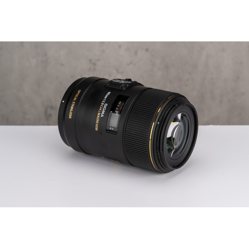 Used Sigma 105mm f/2.8 EX DG Macro OS HSM Nikon Fit Lens