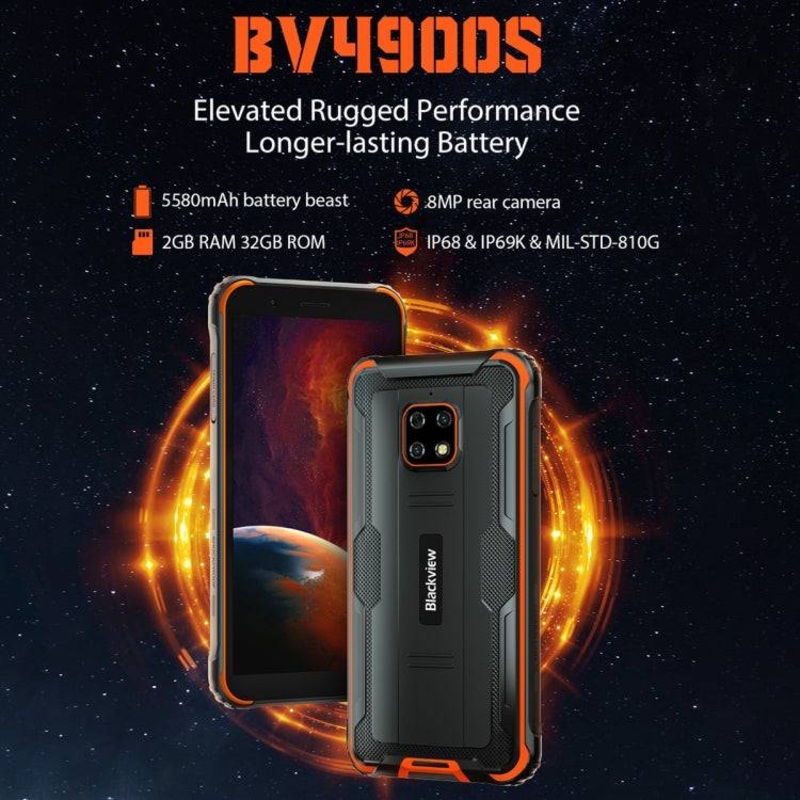 Blackview BV4900S Rugged Phone 2GB+32GB Black