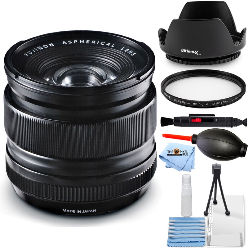 FUJIFILM XF 14mm f/2.8 R Lens 16276481 – 7PC Accessory Bundle