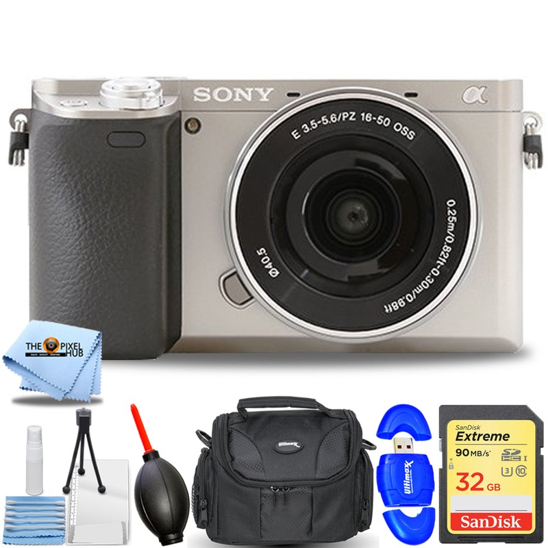 Sony Alpha a6400 Mirrorless Digital Camera with 16-50mm Lens – 7PC Accessory Kit