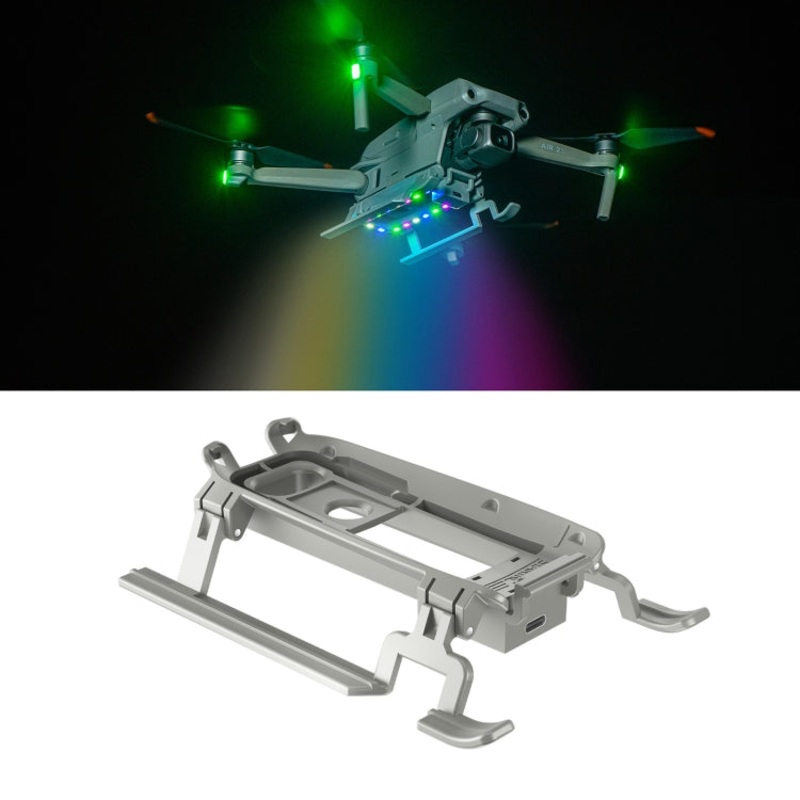 STARTRC LED Light Folding Anti-fall Heightened Landing Gear Training Rack For DJI Air 2S Grey