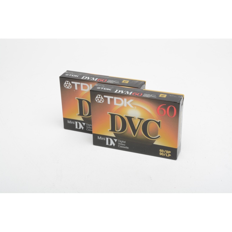 2x TDK Mini DV Digital Video Cassettes (2x Mini DV) DVM60ME