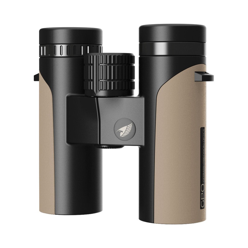 GPO Passion ED 10×32 Binoculars – Black/Sand
