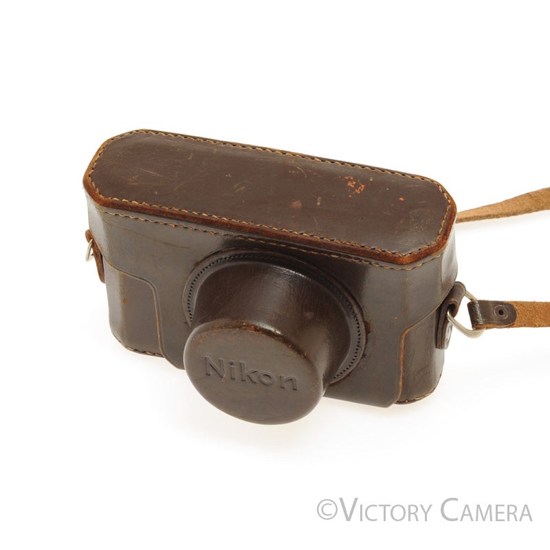 Nikon Genuine Brown Leather Ever Ready Case for M Rangefinder Camera [EXC]