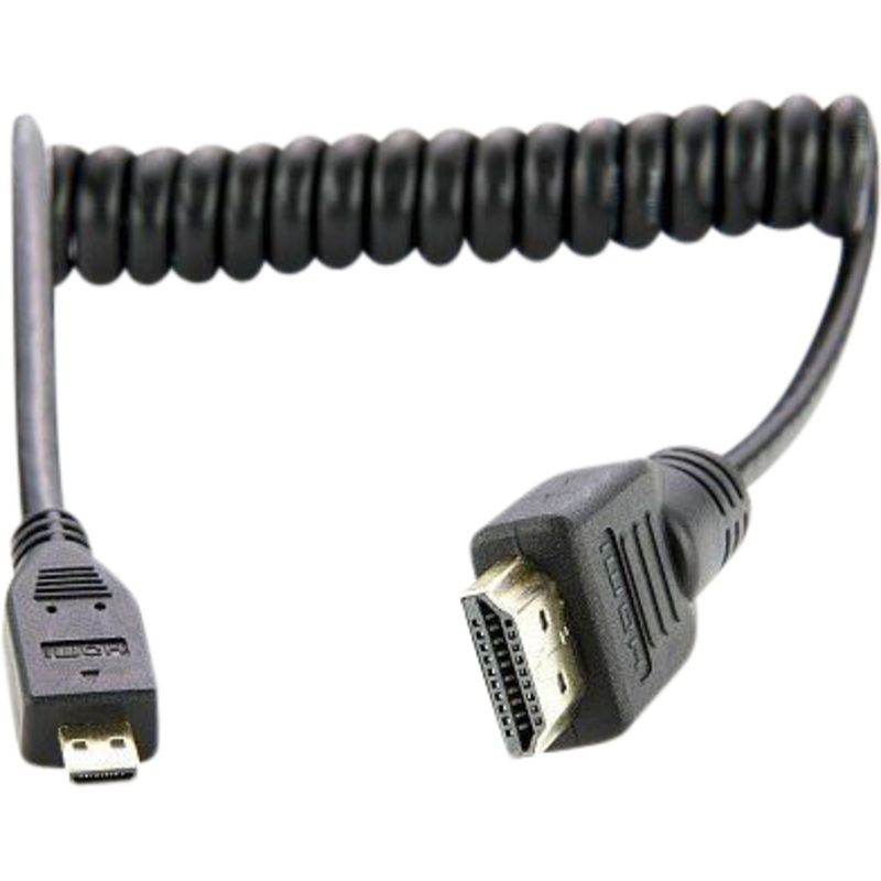 ATOMOS COILED HDMI MICRO TO FULL HDMI 30CM