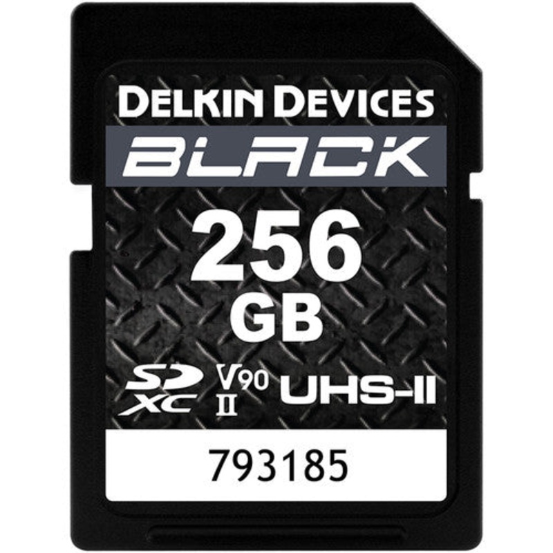 Delkin Devices 256GB BLACK UHS-II SDXC Memory Card 300mb/s