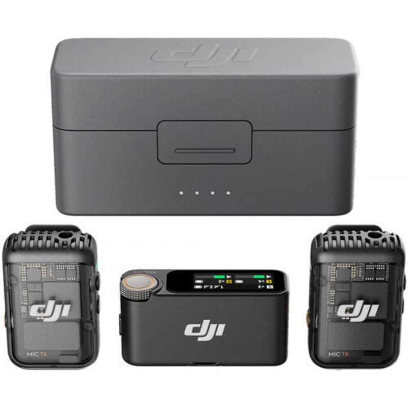DJI Mic 2 2-Person Compact Digital Wireless Microphone System/Recorder for Camera and Smartphone (2.4 GHz)
