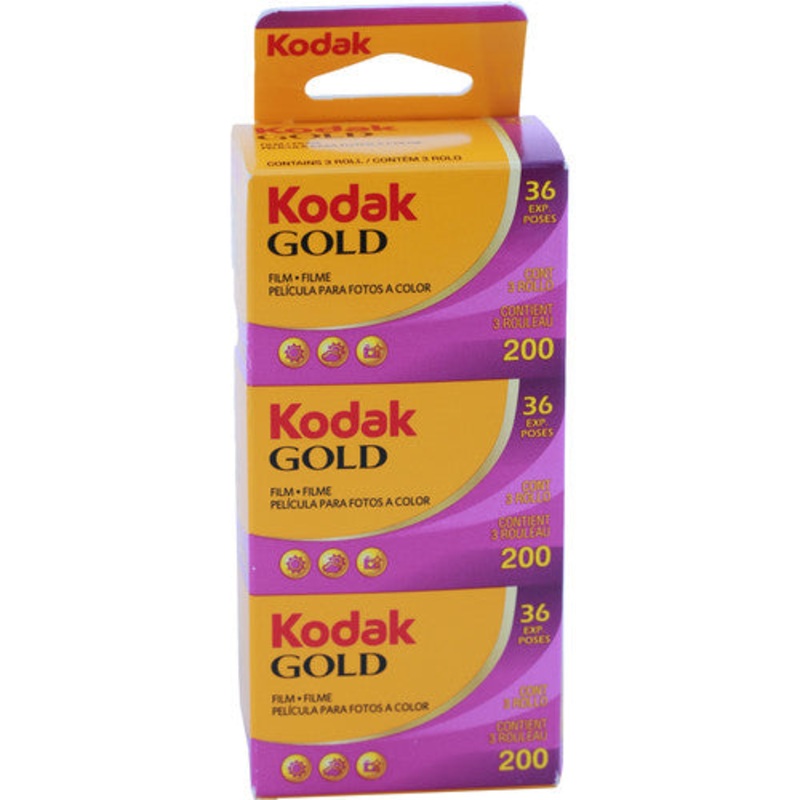 Kodak GOLD 200 Color 35mm 36EXP – Pack (3 Rolls)