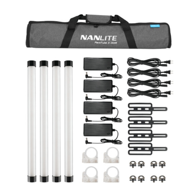 Nanlite PavoTube II 15XR RGB LED Pixel Tube Light (2′, 4-Light Kit)