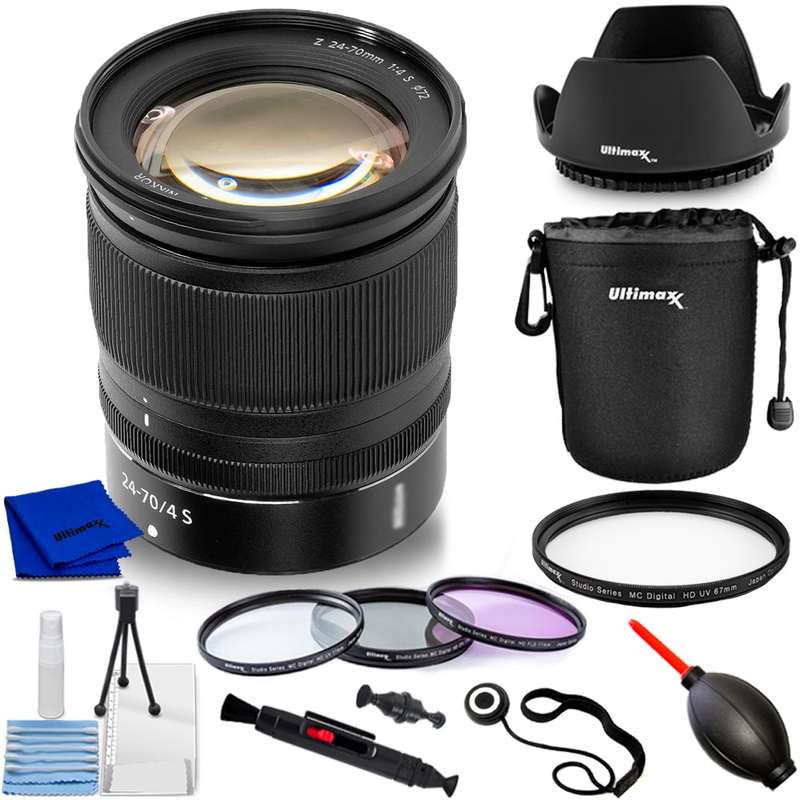 Nikon NIKKOR Z 24-70mm f/4 S Lens 20072 – Filter Kit Bundle – New in White Box