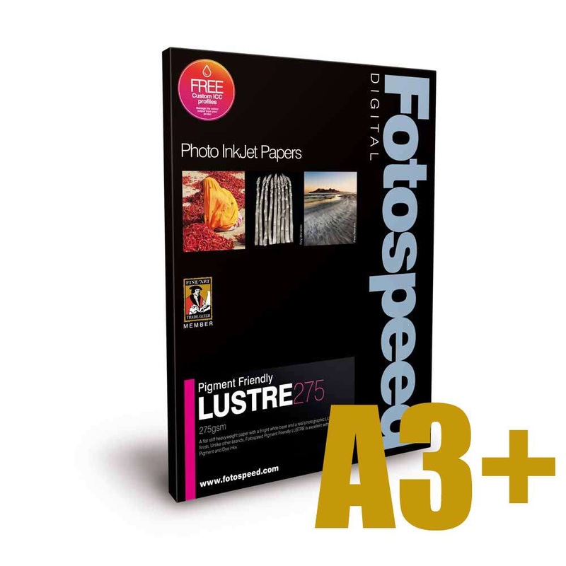 Fotospeed Pigment Friendly Lustre 275 Photo Paper – A3 Plus – 50 Sheets