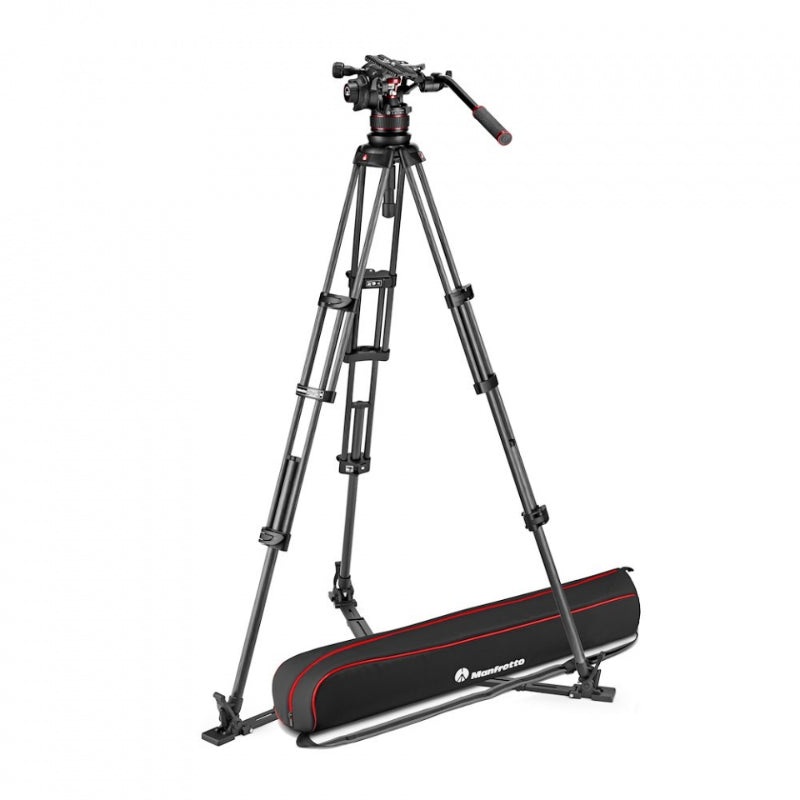 Manfrotto Nitrotech 612 & Trpied Twin-leg Carbone Entretoise sol