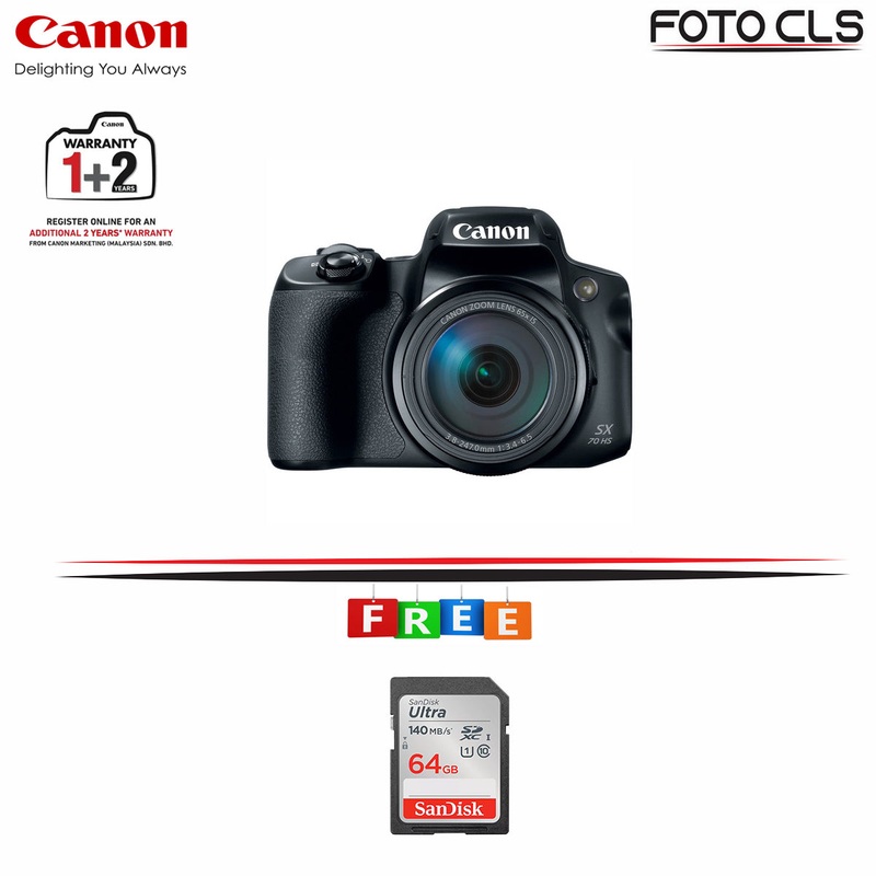 (Pre Order 12-24 Weeks)Canon PowerShot SX70 HS Digital Camera