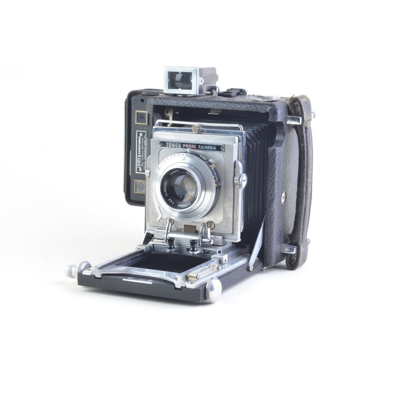 Tower Press 2 1/4 x 2 3/4 Camera w/ Culminar 105mm F4.5 lens, finder