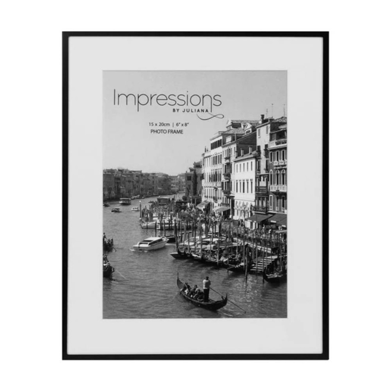 Impressions By Julianna Matt Black 8×6 Photo Frame