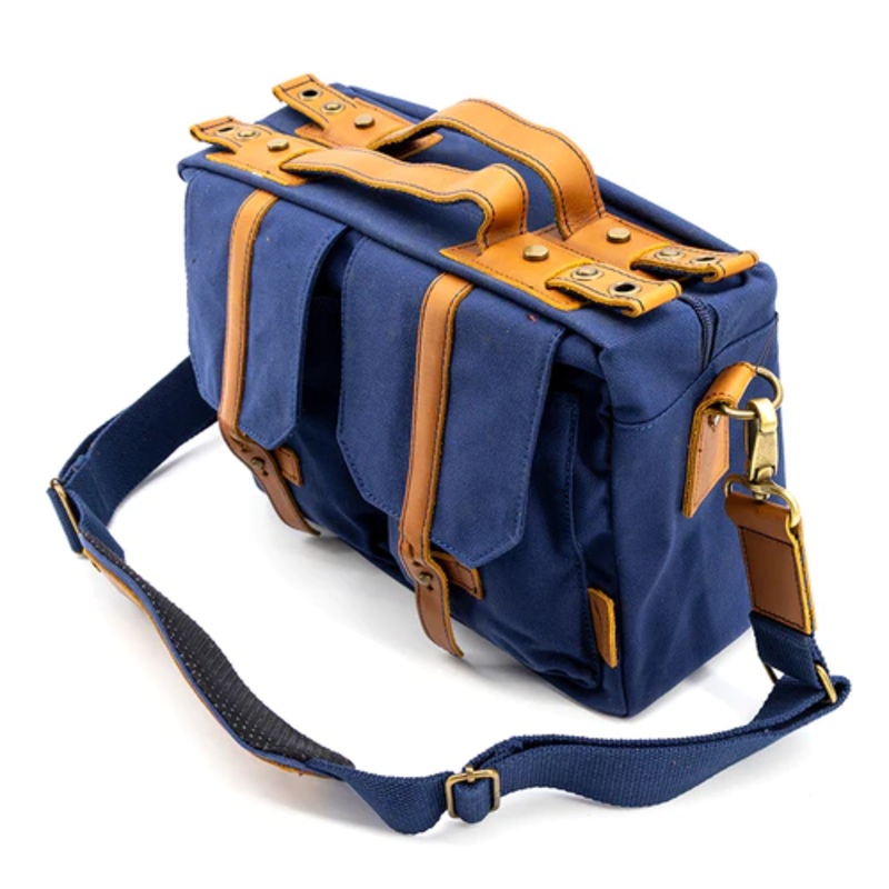 Jenova Nostalgic PRO Messenger/Soft Briefcase Camera Bag Medium Blue – 31301BL