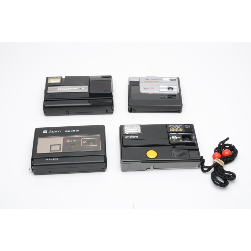 4X Collection of Disc Cameras (Kodak, Ansco, Keystone)