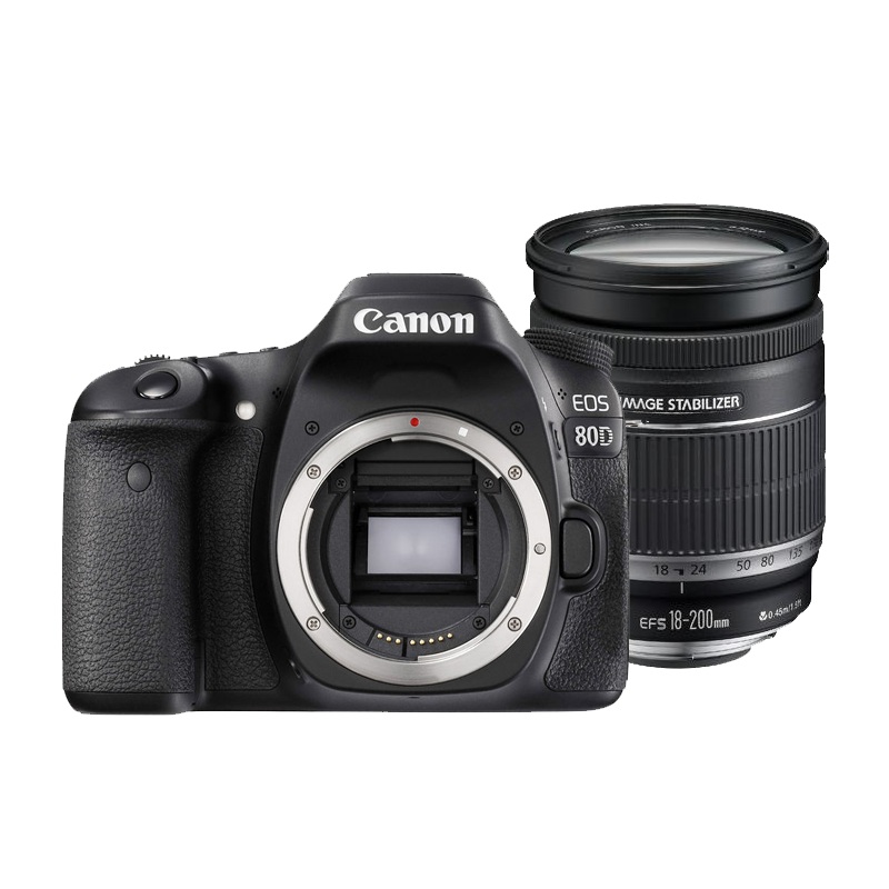 Canon EOS 80D with 18-200mm IS Kit Black