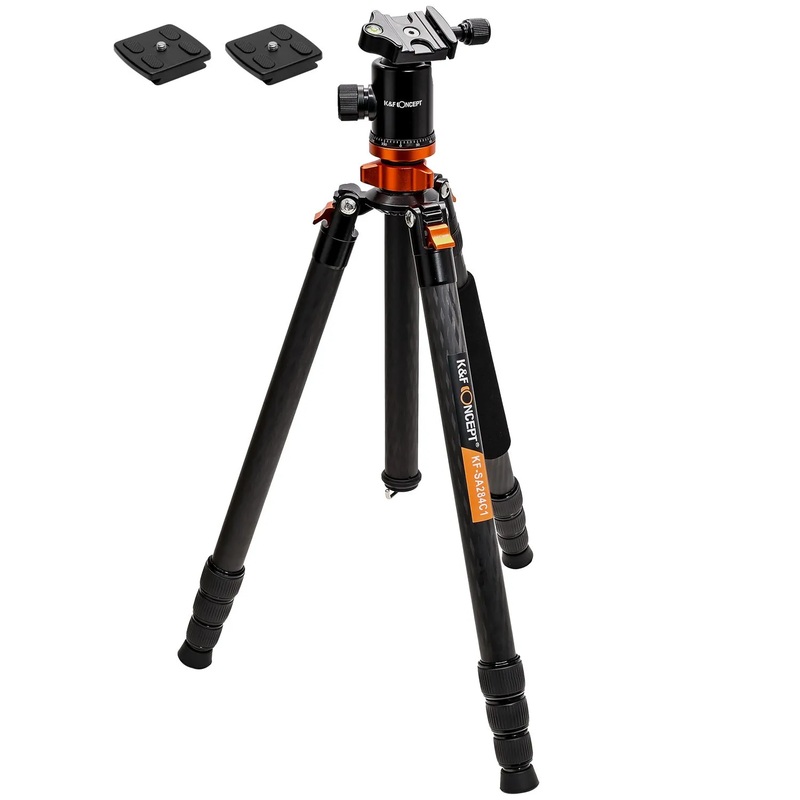 K&F CONCEPTS PRO CARBON FIBRE TRIPOD WITH MONOPOD
