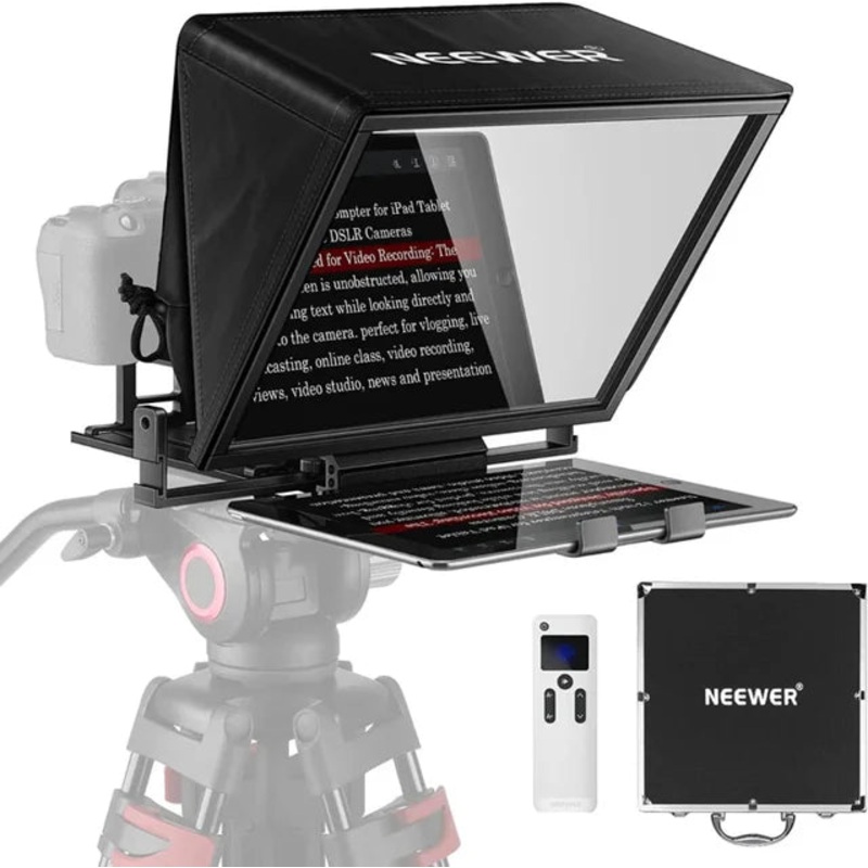 Neewer X14 Pro Teleprompter 14″/36cm with 1/4″ Mount and Remote Control