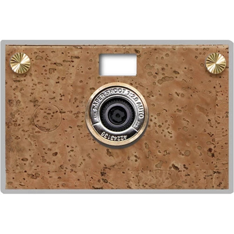 Paper Shoot Cork Wooden Box Camera Set – Plain 18MP
