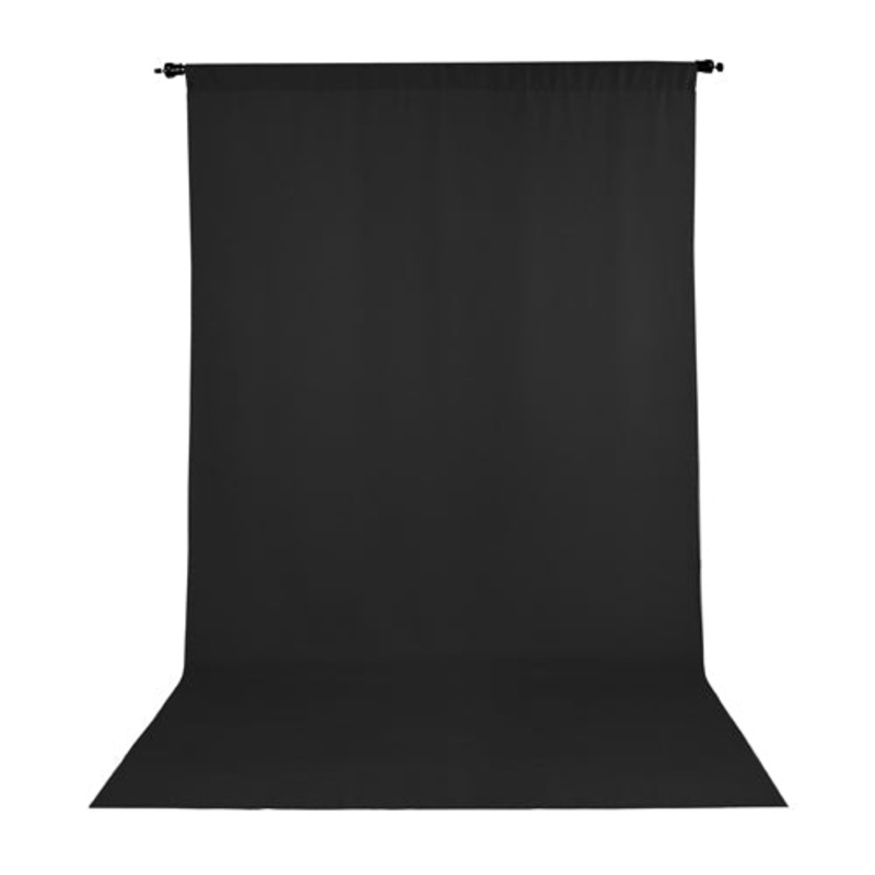 PRO WRINKLE RESISTANT BACKDROP 5×9 – BLACK (2722)