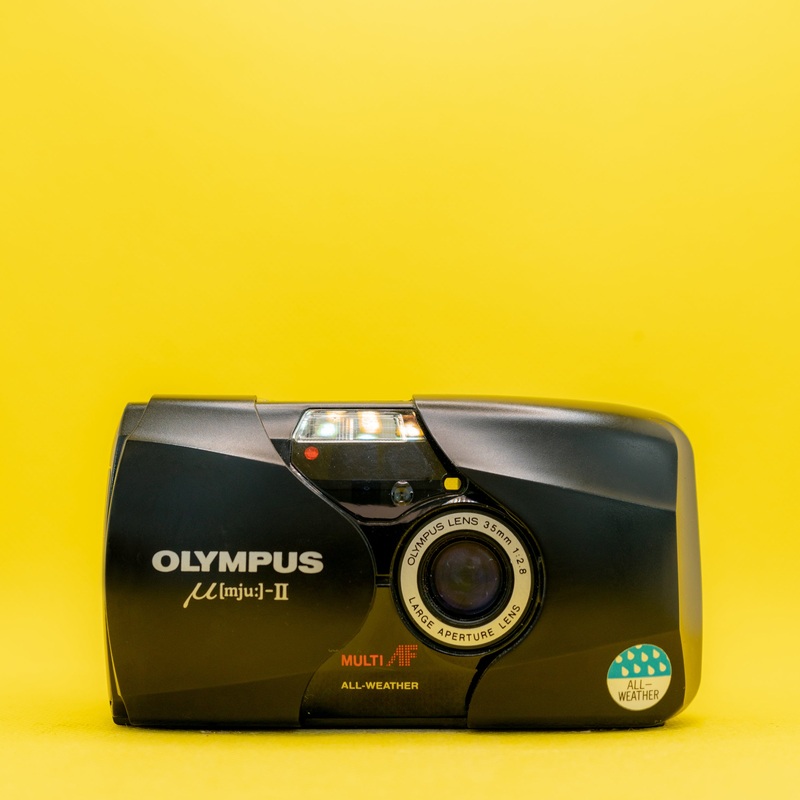 Olympus MJU II (GRAY) Version F2.8 – Premium 35mm Point And Shoot Film Camera