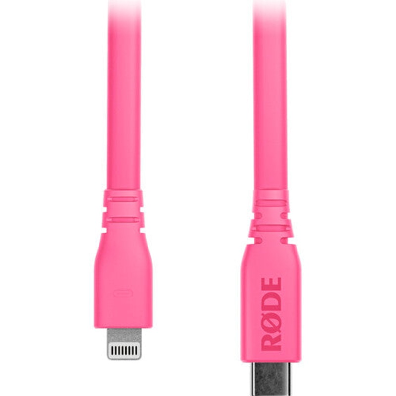 RODE SC19 Lightning to USB-C Cable (Pink, 5′)