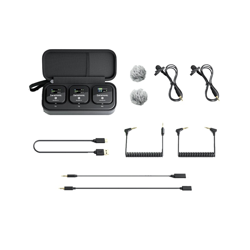 Saramonic Blink 900 B2 2-Person Digital Camera-Mount Wireless Omni Lavalier Microphone System (2.4 GHz, Black)