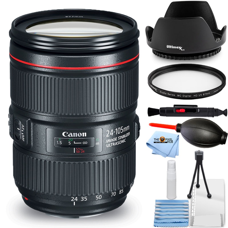 Canon EF 24-105mm f/4L IS II USM Lens – Essential UV Bundle New in White Box