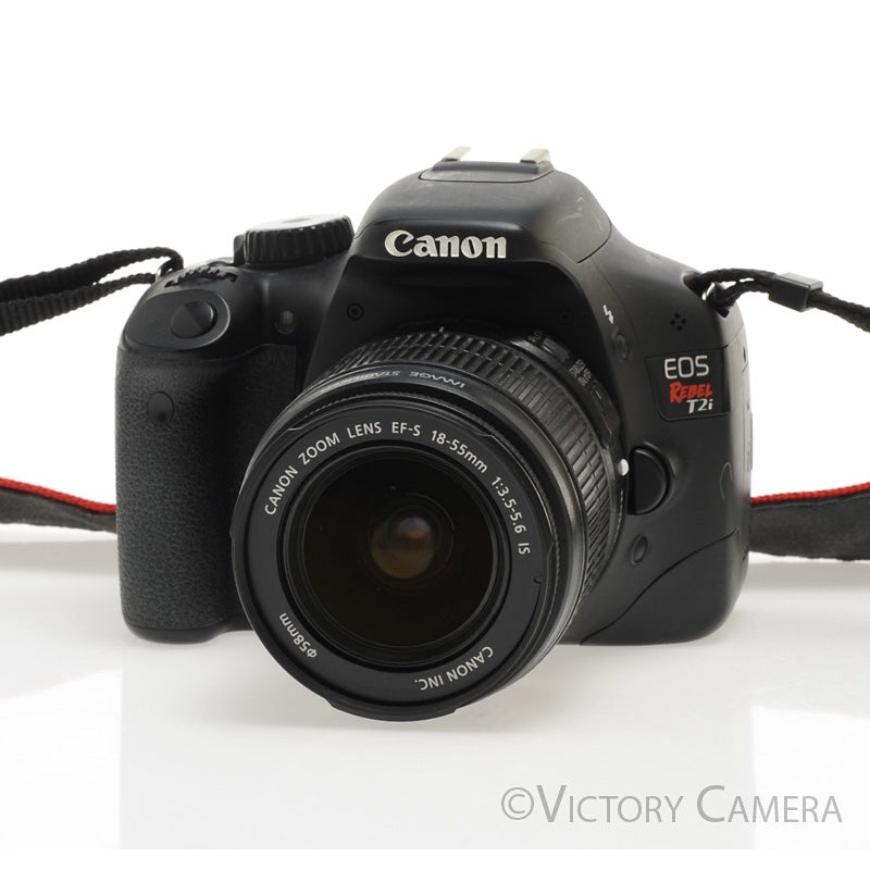 Canon EOS Rebel T2i 18MP DSLR w/ EF-S 18-55mm F3.5-5.6 Lens [EXC+]