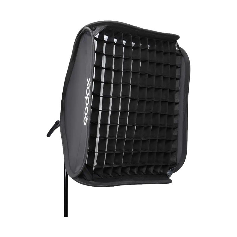 Godox S2 Speedlite Bracket with Softbox, Grid & Carrying Bag Kit (60 x 60cm)