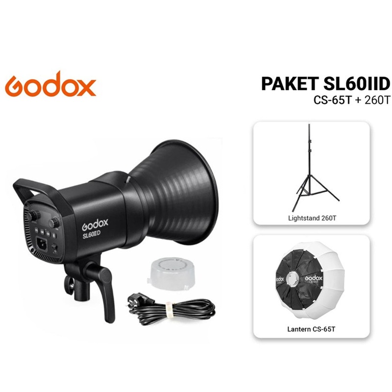 Godox Studio Light Starter Pack 3 SL60IID with CS-65T and Light Stand 260T