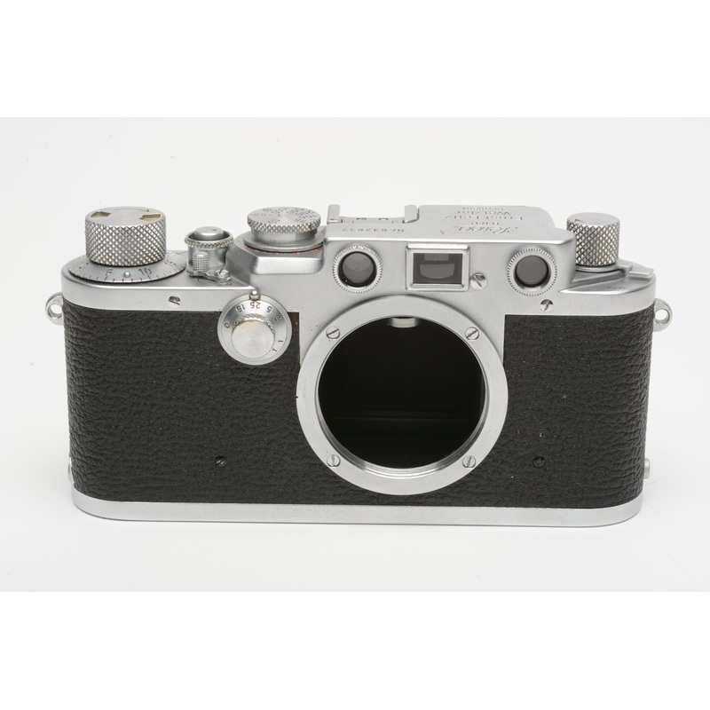 Leica IIIf 35mm rangefinder camera red dial, works great!