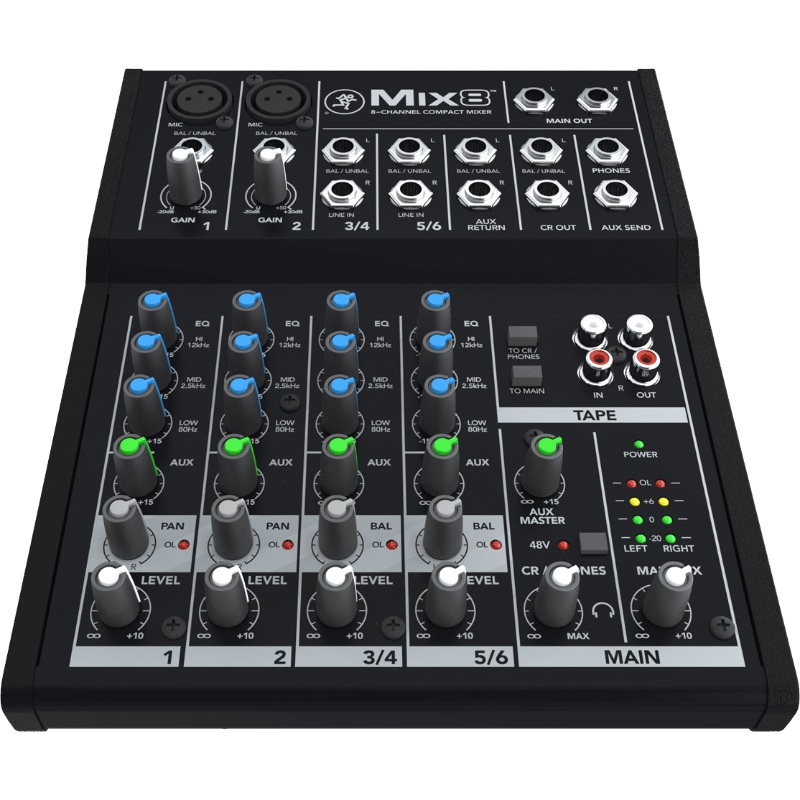 MACKIE – SMK MIX8 Table de mixage MIX – Compacte 8 canaux, 10 entres