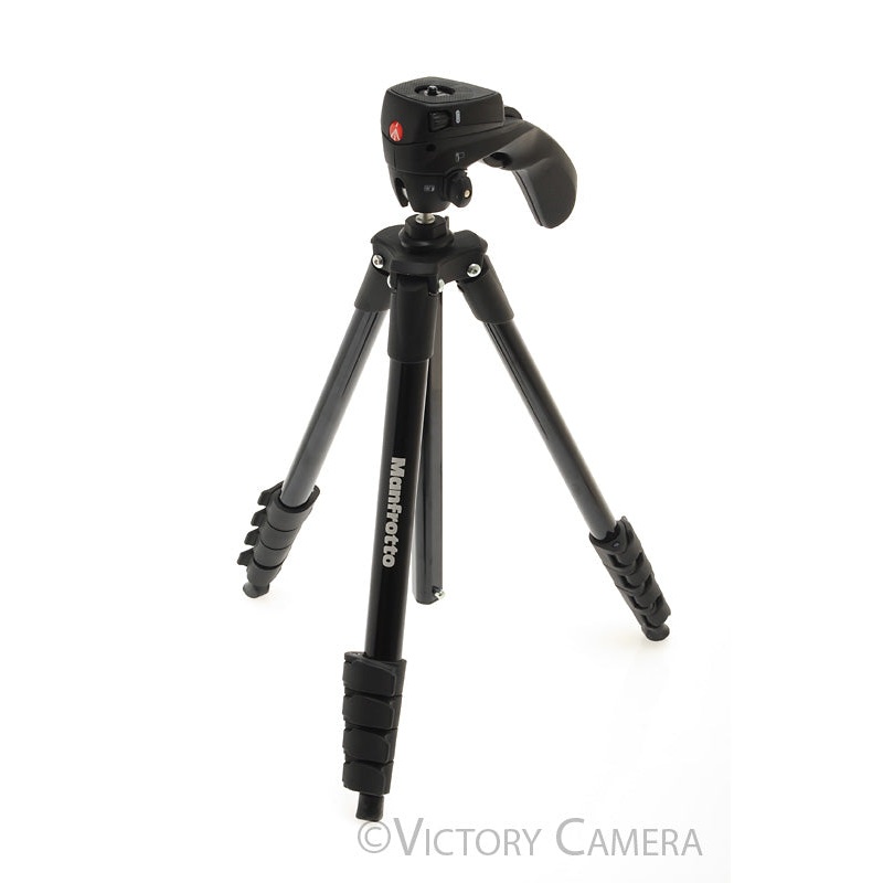 Manfrotto MKCOMPACTANC-BK Compact Tripod w/ Ball Head [EXC+]