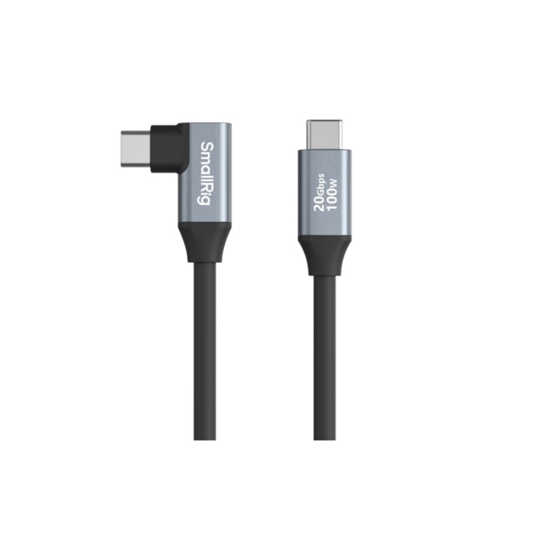 SmallRig USB-C (Straight) to USB-C (Angled) Data Cable (35cm / 13.8in)