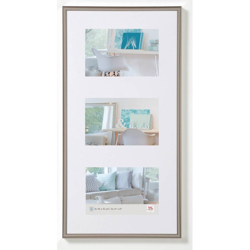 Walther New Lifestyle Photo Frame Steel 23×11 inch – (Insert for 3x 8×6 inch)