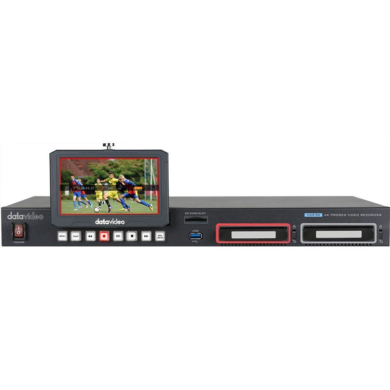 Datavideo HDR-90 ProRes 4K Video Recorder 1U Rackmountable – DATAHDR90
