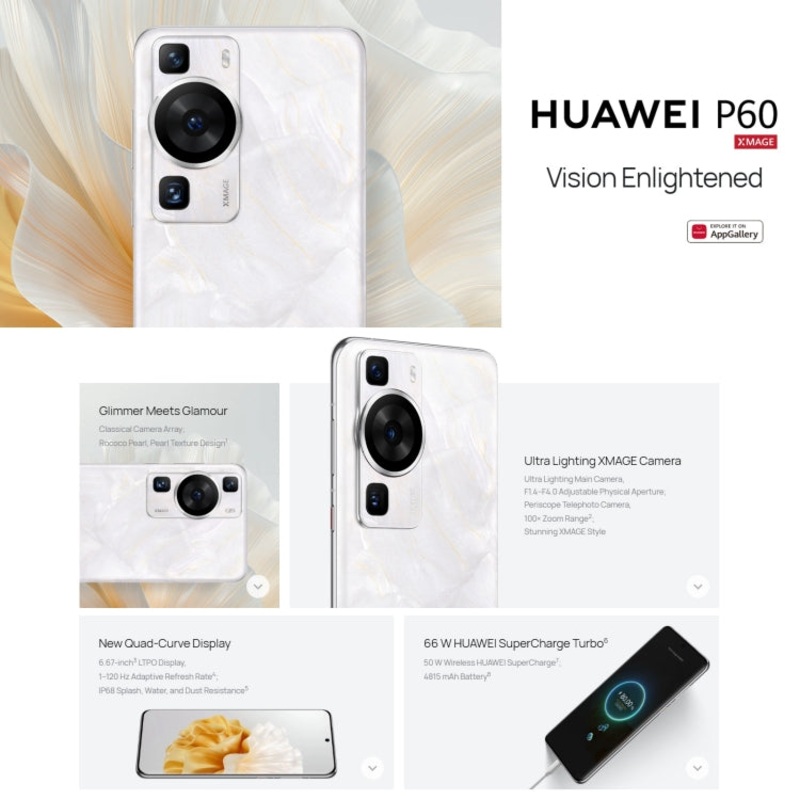 Huawei P60 LNA-AL00 Dual SIM 256GB (China Version) Black