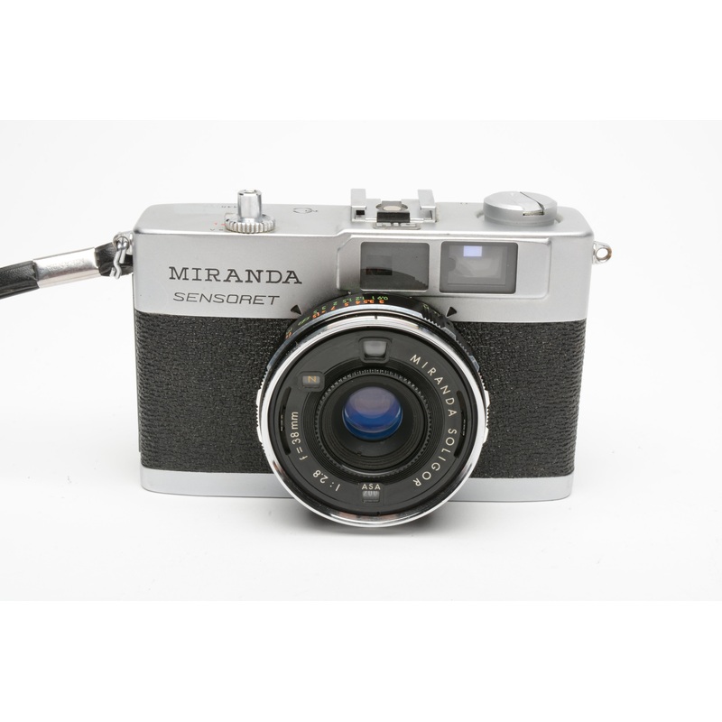 Miranda Sensoret Compact 35mm Rangefinder w/Soligor 38mm f2.8 lens, tested