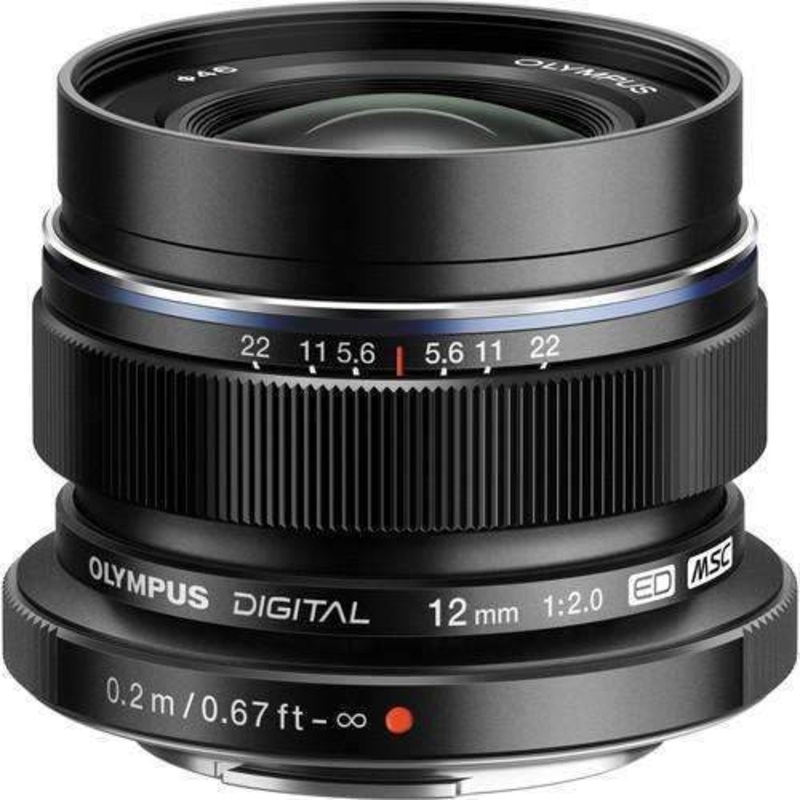 OM SYSTEM M.Zuiko Digital ED 12mm f/2.0 Lens (Black)
